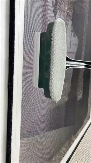 Window screen cleaning brush, wipe brush and scraper in one #Qiangning# window screen