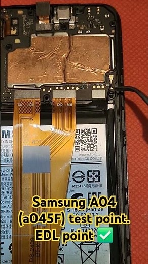 Samsung A04 (a045F) test point. EDL point ✅️