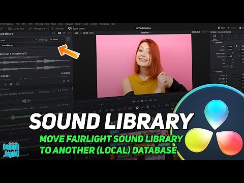 DaVinci Resolve - Move Free Fairlight Sound Library to Another Database
