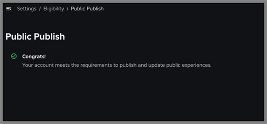New Requirements to Publish and Update Public Experiences