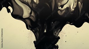 Like a Rorschach test the ink spreads and morphs into unique shapes inviting contemplation and interpretation.