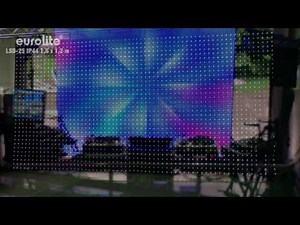 EUROLITE LSD-25 IP44 1,6m x 1,2m Flexible LED Display / LED Curtain