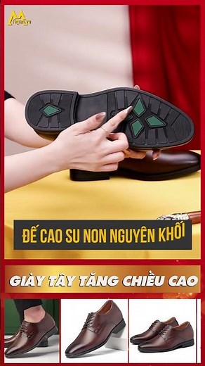 [GIÀY TÂY NAM DA BÒ TĂNG CHIỀU CAO SANG TRỌNG NC16] - REVIEW MẪU [GIÀY TÂY NAM] TẠI TIMAN
