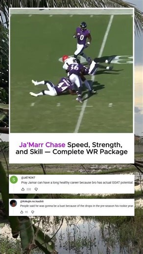 Ja’Marr Chase Speed, Strength, and Skill — Complete WR Package #jamarrchase #shorts