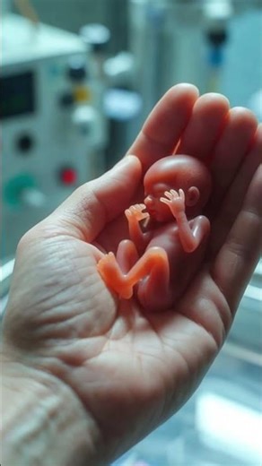 Early Human Life | 2 Week Fetus in Hand (Medical Animation) #humanbody #healthshorts