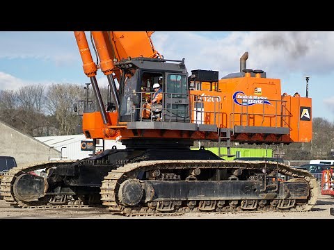 Massive Hitachi EX1200 Triple Boom Excavator