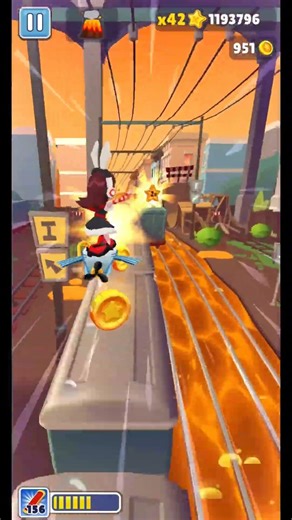 🌈🌋 Subway Surfer Lava Floor No Fall Gameplay 😎🔥 #shorts #subwaysurfer