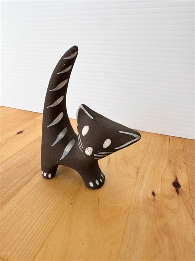 Vintage Pottery Cat Figurine, Dorothy Clough or Thomas Hellstrom - Etsy