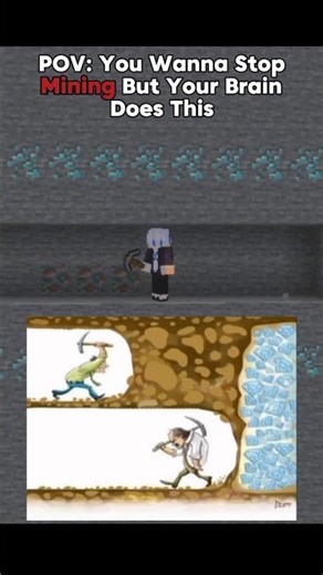 POV: Minecraft Miners Can’t Stop Mining 💀 #minecraft #shorts