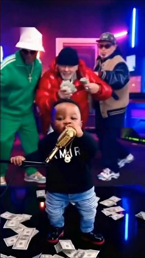 Baby Genius Raps Like a Pro 😎🎤 | #FunnyBaby #BabyRapShorts