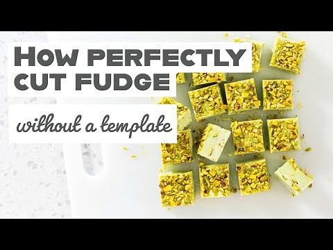 How perfectly cut fudge without a template