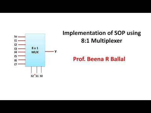 Implementation of Sum of Products (SOP) expression With Terms using Multiplexer 8:1 Multiplexer