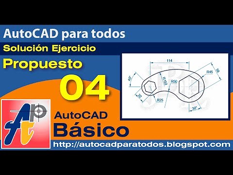 AutoCAD Básico - Solución Ejercicio Propuesto 4