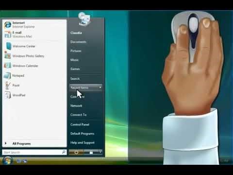 Windows Vista Demo - Learning to use the mouse