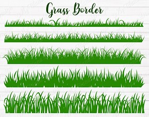 Green Grass SVG, Grass Border, Grass Svg Clipart, Grass Png, Grass Line Svg, Grass Vector, Grass Cut File, Grass Silhouette, Svg,png,eps,dxf - Etsy