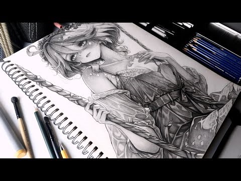 Furina Realistic Shading Drawing Tutorial Half Body Step By Step (Genshin Impact)