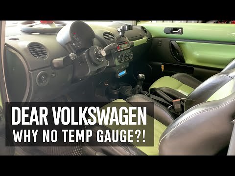 Volkswagen FAIL. Why No Temp Gauge!? How to Install a Scangauge II on a VW Mk4 Beetle.