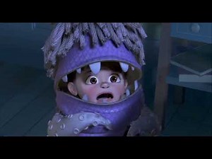 Monster's Inc (2001) Sulley scares Boo