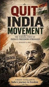QUIT INDIA MOVEMENT – THE TURNING POINT OF INDIA’S FREEDOM STRUGGLE 🇮🇳