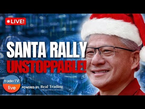 DON'T GET LEFT BEHIND 🤯Unstoppable Santa Rally: Gold HIGHS, $TSLA $NVDA + S&P 500 High | Dec 23 LIVE