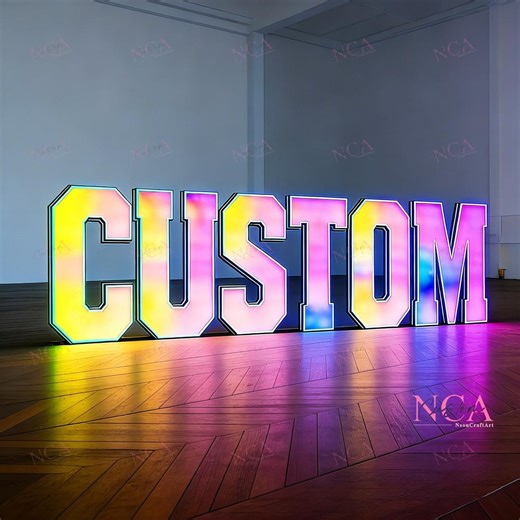 RGB Light up Letter Sign | Custom Color Changing Waterproof Led Business Sign | Personalized Wall Decor | Full Color Illuminated Letter Sign - Etsy Australia