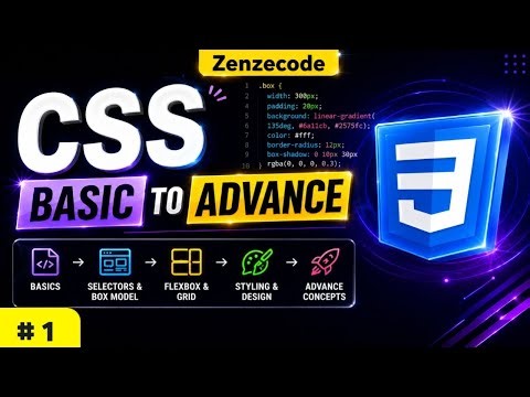 Css course basic to advance || p-1 || basic of css || web development 