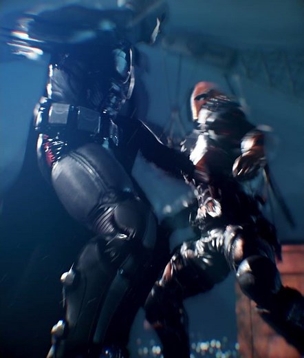 Batman vs Deathstroke (Blender animation)