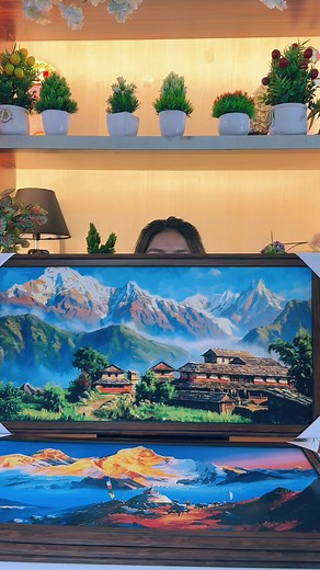 Nepali Canvas Painting Tutorial | Nepal Art Style
