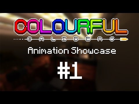 [Minecraft 1.20.4 Gun Datapack] Colourful Calibers - Animation Showcase #1