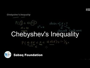 Chebyshev's Inequality, Statistics Lecture | Sabaq.pk