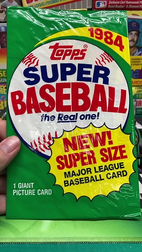1984 Topps Super Baseball Packs #junkwaxsal #hotgarbage #fyp #mlb #baseball #84toppssuper #baseballcards #packopening #84topps #84toppsbaseball