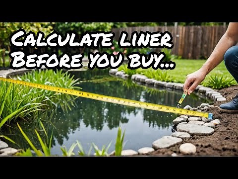 How to calculate pond liner size before BUYING & DIGGING!