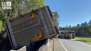 7.8K views · 47 reactions | Emergency services are on the scene of a single truck rollover in Loganholme. #9News | 9 News Queensland | Facebook