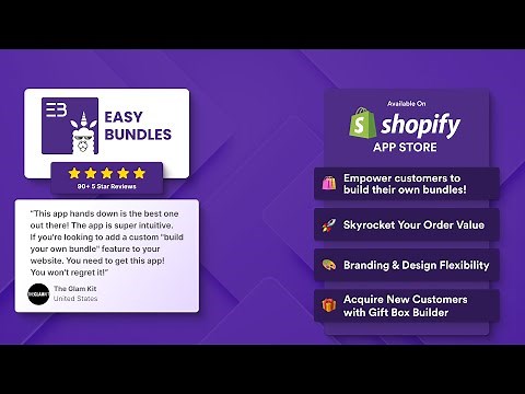 Easy Bundles | Bundle Builder | Gift Box Builder | Shopify App