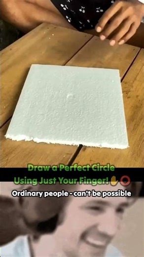 Draw a Perfect Circle Using Just Your Finger! ✋⭕ #shorts #viralvideos