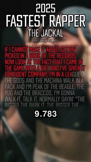 FASTEST RAPPER 2025 | The Jackal - Mic Packin' 2 | #fastestrapper #rap #fastrap