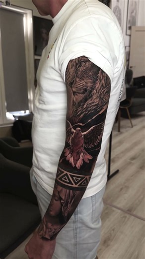 Full sleeve tattoo