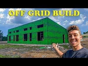 Sheathing our OFF GRID Home - Passive Solar House