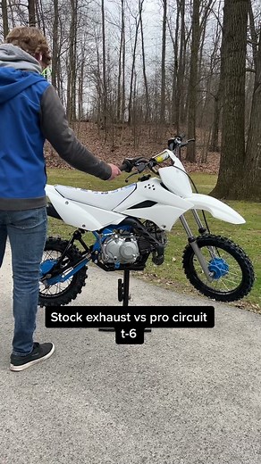 Enhanced Sound Quality with Pro Circuit Exhaust for KLX 110 Pit Bike