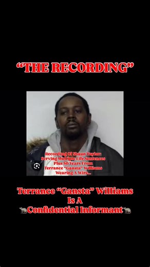 Recording Of Shaun Taylor: Serving Multiple Life Sentences Plus 50 Years From Terrance “Gansta” Williams Wearing A Wire… #recording #legal #prison | Moe Stephens