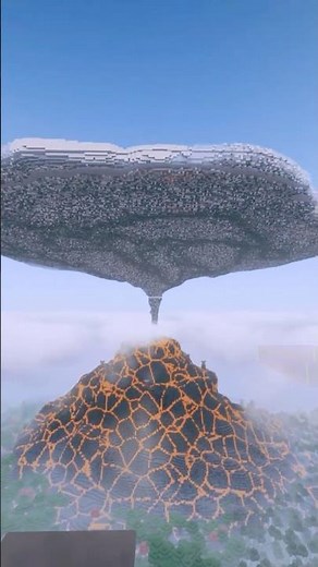 I Built a MASSIVE Erupting Volcano in Minecraft! 🌋