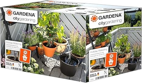 Gardena city gardening Urlaubsbewässerung: Pflanzenbewässerungs-Set für drinnen und draußen, individuelle Bewässerung von bis zu 36 Pflanzen (1265-20)