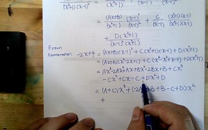 Partial Fraction decomposition example