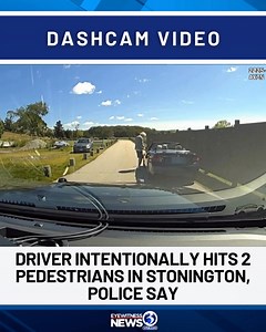 819K views · 3.3K reactions | Watch the dashcam footage of a driver who police say intentionally crashed into two pedestrians in #Stonington ⬇️ | WFSB - Channel 3 Eyewitness News | Facebook