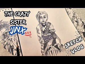 🎨 How to Draw Jinx from Arcane S2 ✏️ | Step-by-Step Sketch Guide 💥
