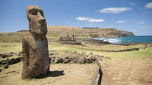 Moai Statues Ahu Tongariki Side On Stock Footage Video (100% Royalty-free) 1082222882 | Shutterstock