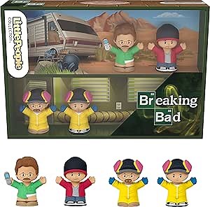 Little People Collector Breaking Bad TV Show Special Edition Figure Set in Display Box for Adults & Fans
