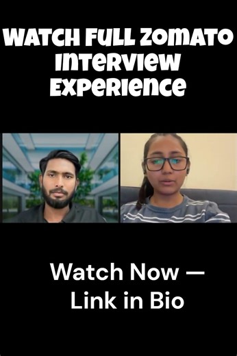How She Cracked Zomato Placement | Real Zomato Interview Clip