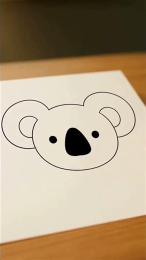 👉 ¿Qué animal estoy dibujando? 🐨✨ (te sorprenderá el final) #drawingtutorial #kawaii #shorts