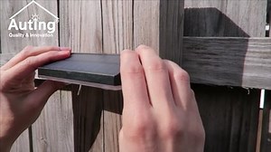 Auting Solarlampen für Außen, 4 Stück Solar Wandleuchte aussen,IP65 Wasserdicht 3 Leuchtmodi,Solar Wandleuchte für Aussen Garten, LED Gartenlampen,Zaun beleuchtung,Balkon Deko,Wand,Terrasse